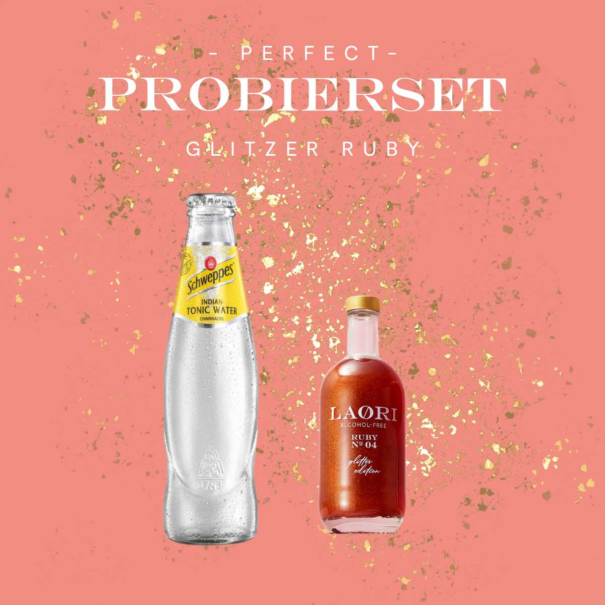 Mini trial set: Glitter Ruby Mini 0.05 + Tonic Water - Not suitable for sale