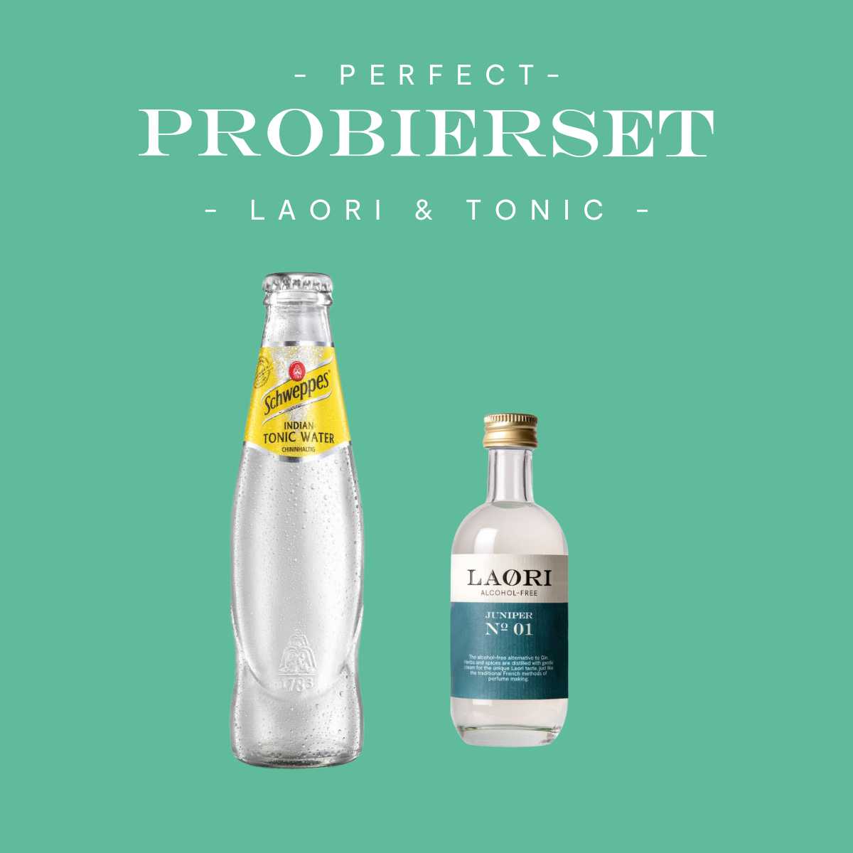 Mini tasting set: Laori Juniper Mini (0.05l) + Tonic Water - Not suitable for sale