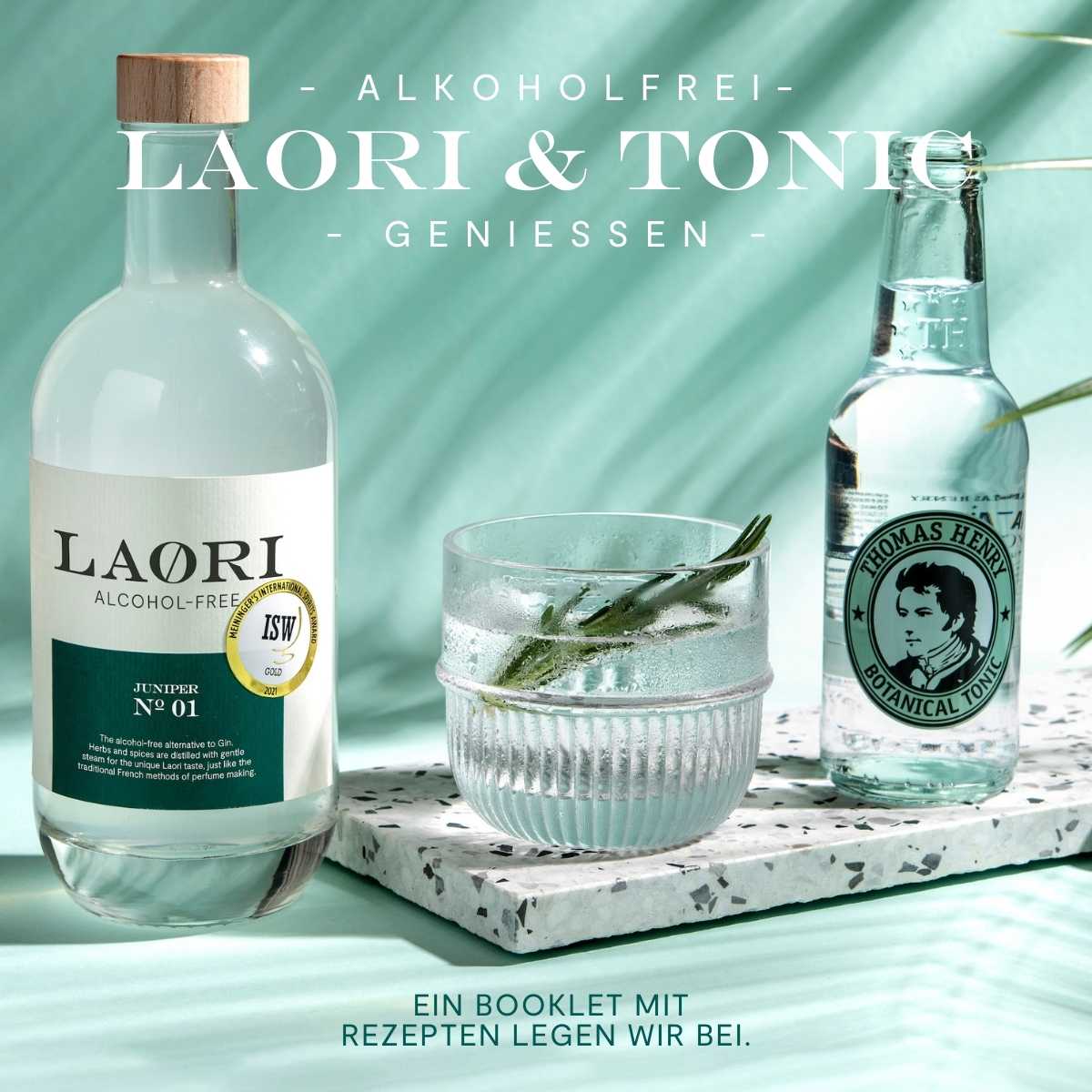 Mini tasting set: Laori Juniper Mini (0.05l) + Tonic Water - Not suitable for sale