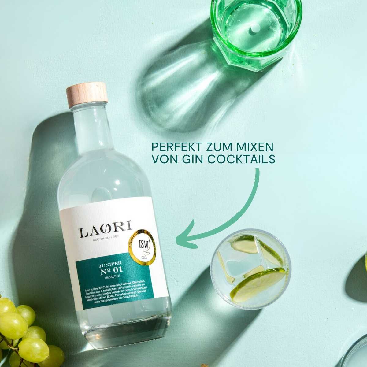 Mini Probierset: Laori Juniper Mini (0,05l) + Tonic Water - Nicht zum Verkauf geeignet